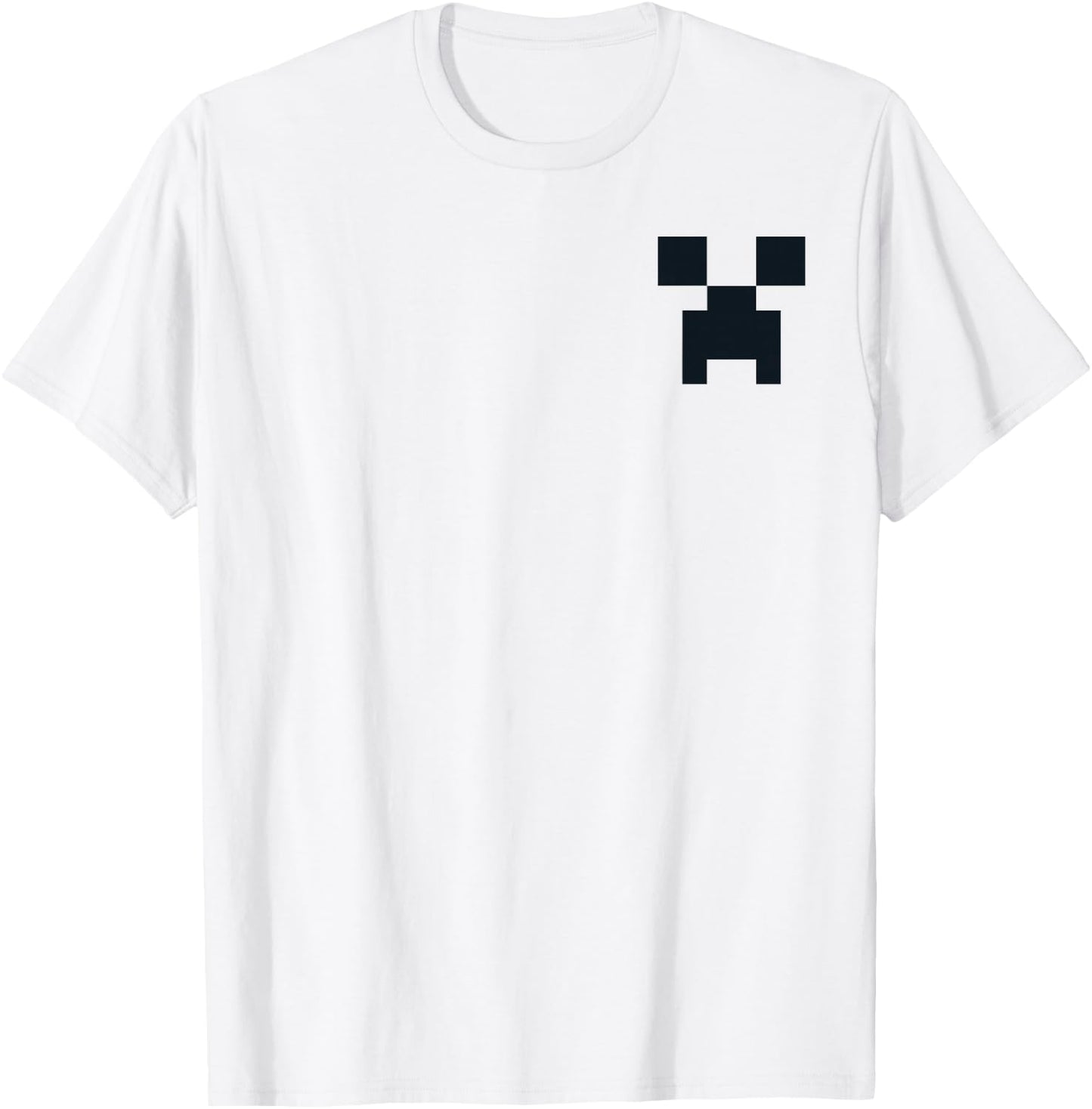 Minecraft Creeper Pocket Size T-Shirt - T-Shirt | White