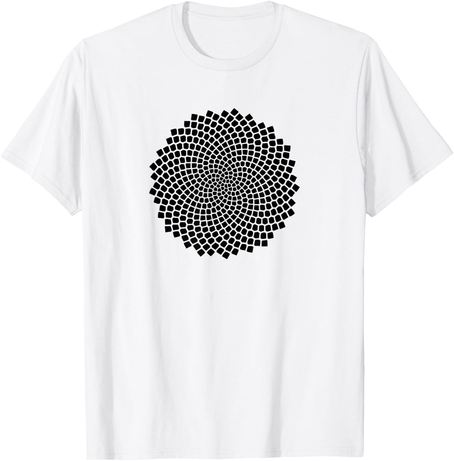 Sunflower Seed Fibonacci Phi Golden Ratio Math T-Shirt - T-Shirt | White