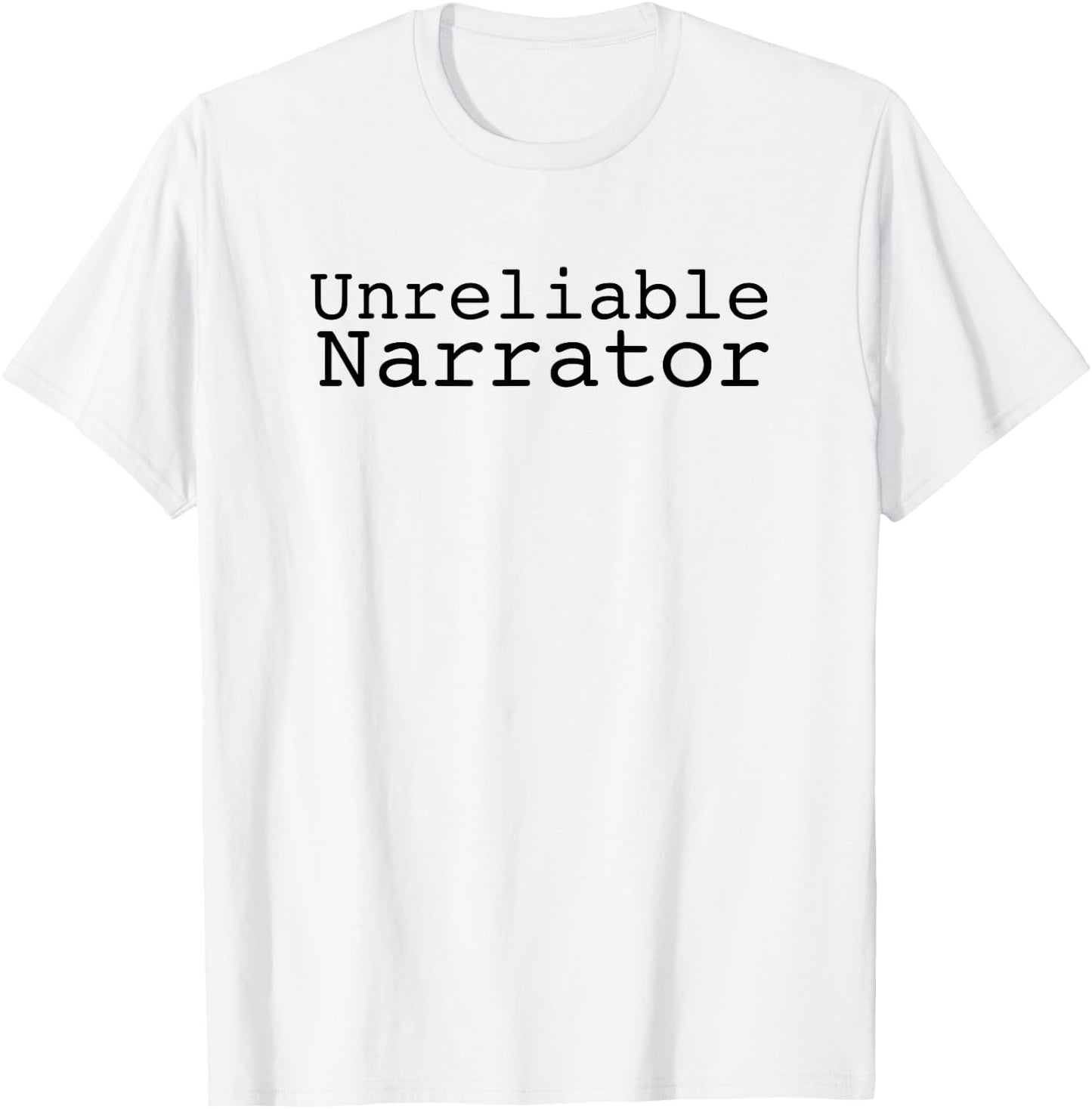 Unreliable Narrator - Point of View - Book T-Shirt - T-Shirt | White