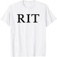 Rochester Institute of Technology RIT Type T-Shirt - T-Shirt | White