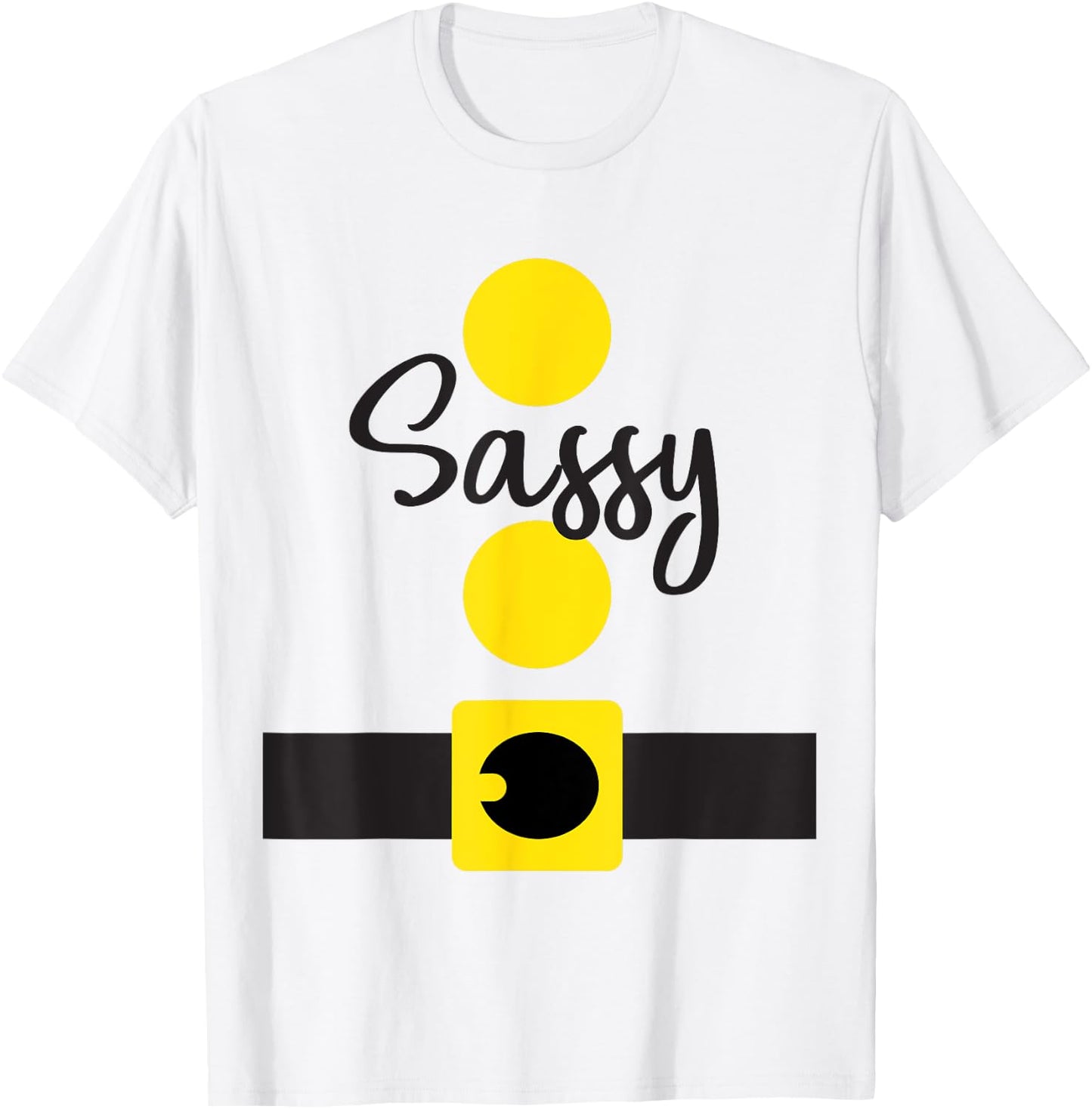 Sassy Dwarf Halloween Costume Shirt, Matching Dwarves Set T-Shirt - T-Shirt | White