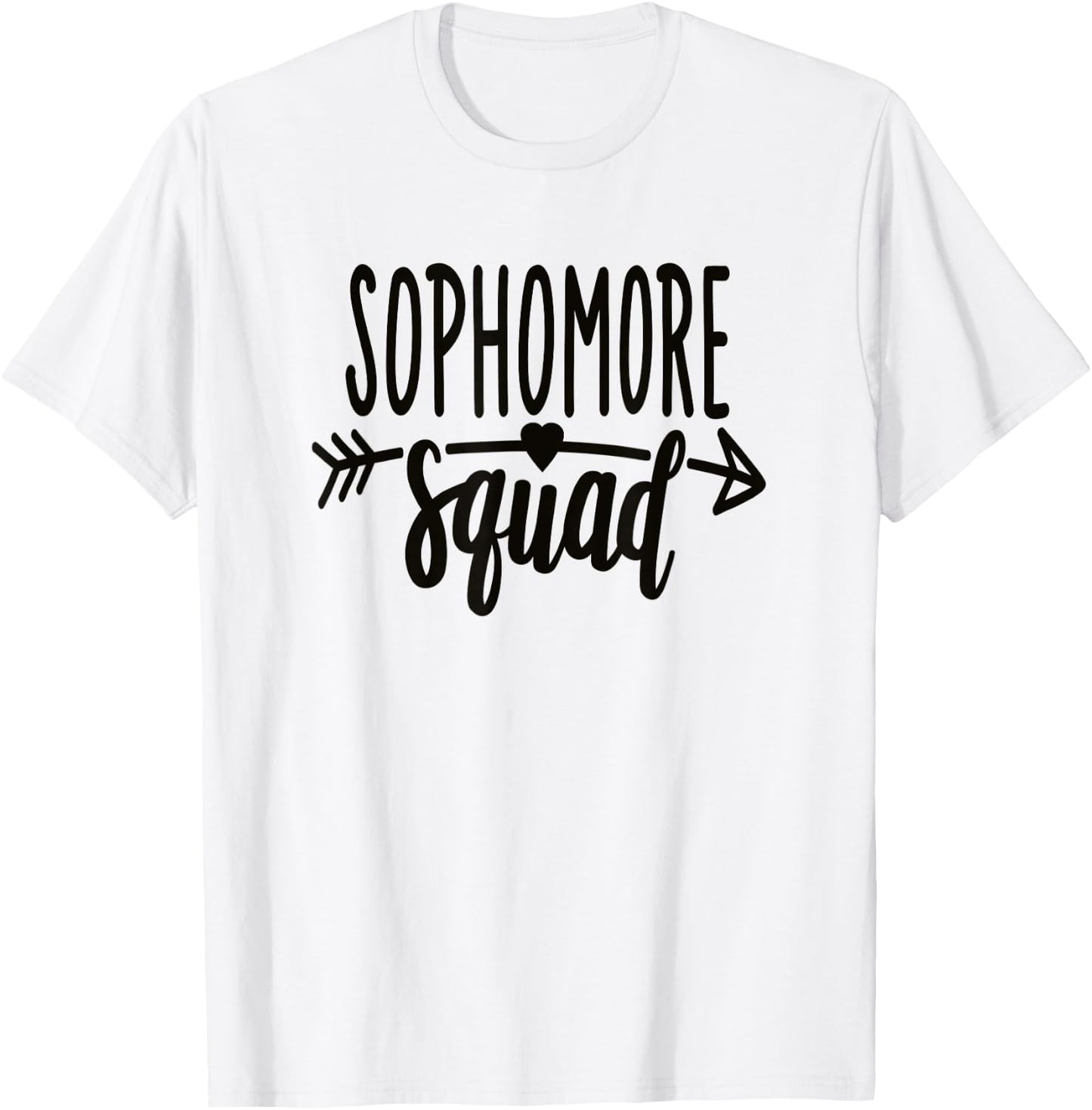 Sophomore Squad Highschool Girls School Shirt 10th Grade T-Shirt - T-Shirt | White