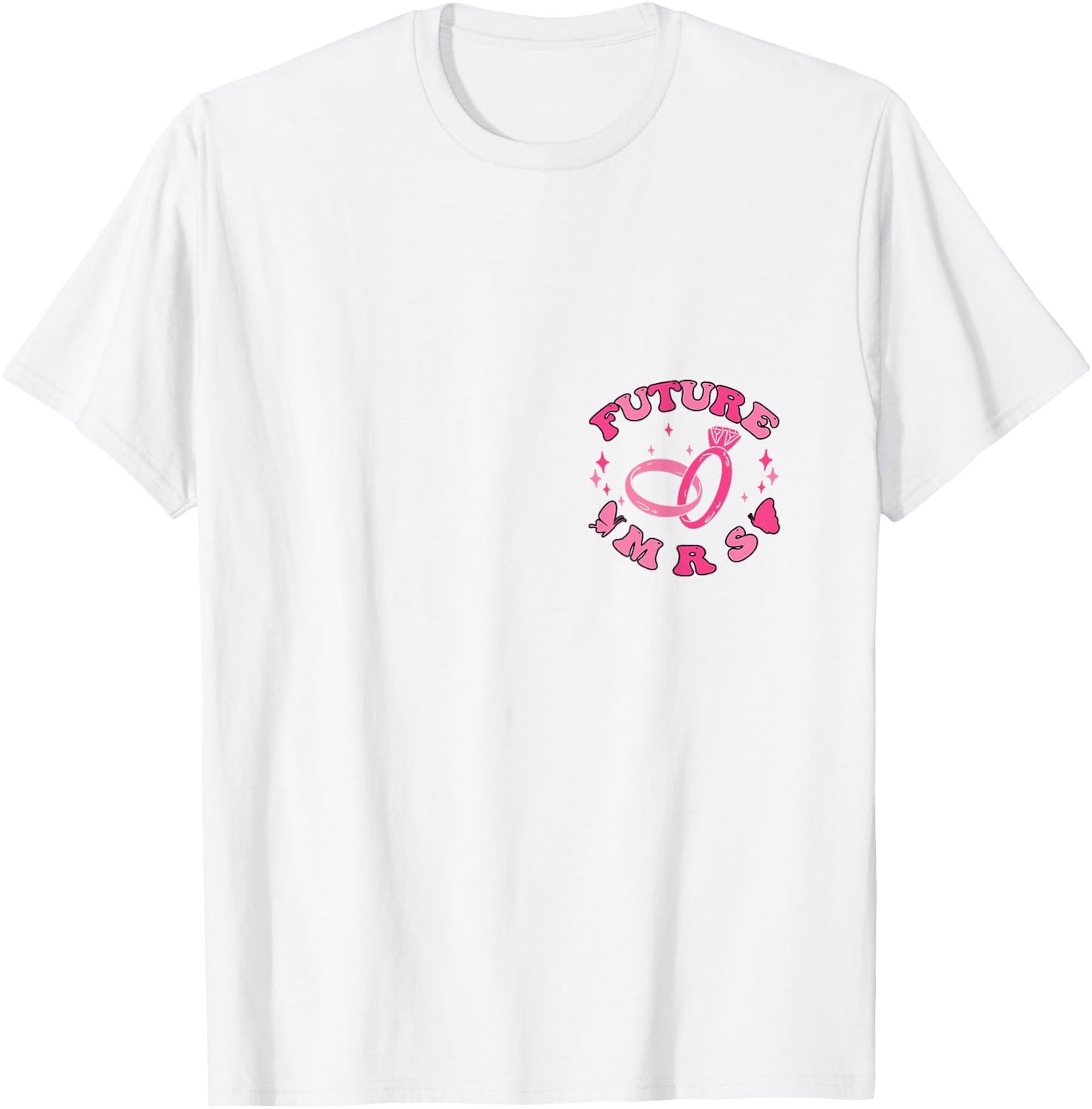 In My Engaged Era Groovy Bride Bachelorette Party Bridesmaid T-Shirt - T-Shirt | White