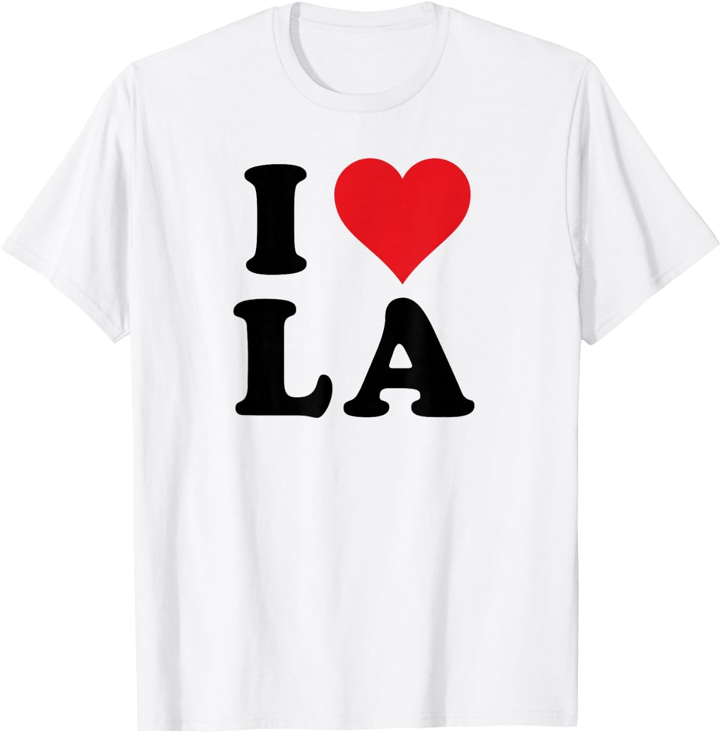 I Heart LA Initials I Love L.A. First And Last Name L A T-Shirt - T-Shirt | White