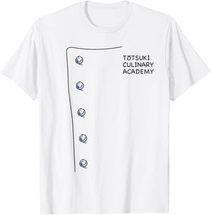 Totsuki Culinary Academy Anime Manga Cosplay Shokugeki T-Shirt - T-Shirt | White