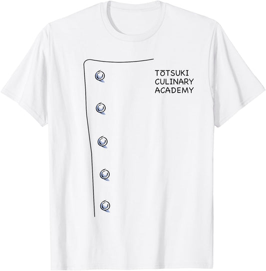Totsuki Culinary Academy Anime Manga Cosplay Shokugeki T-Shirt - T-Shirt | White