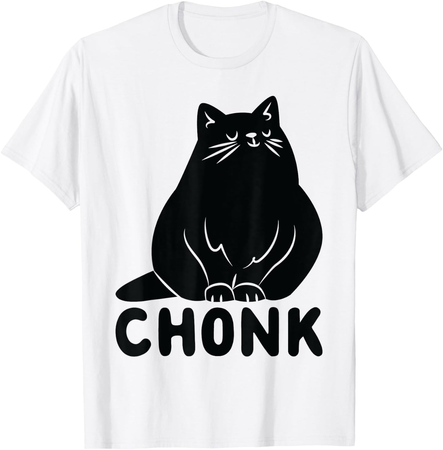Cat Chonk T-Shirt - T-Shirt | White