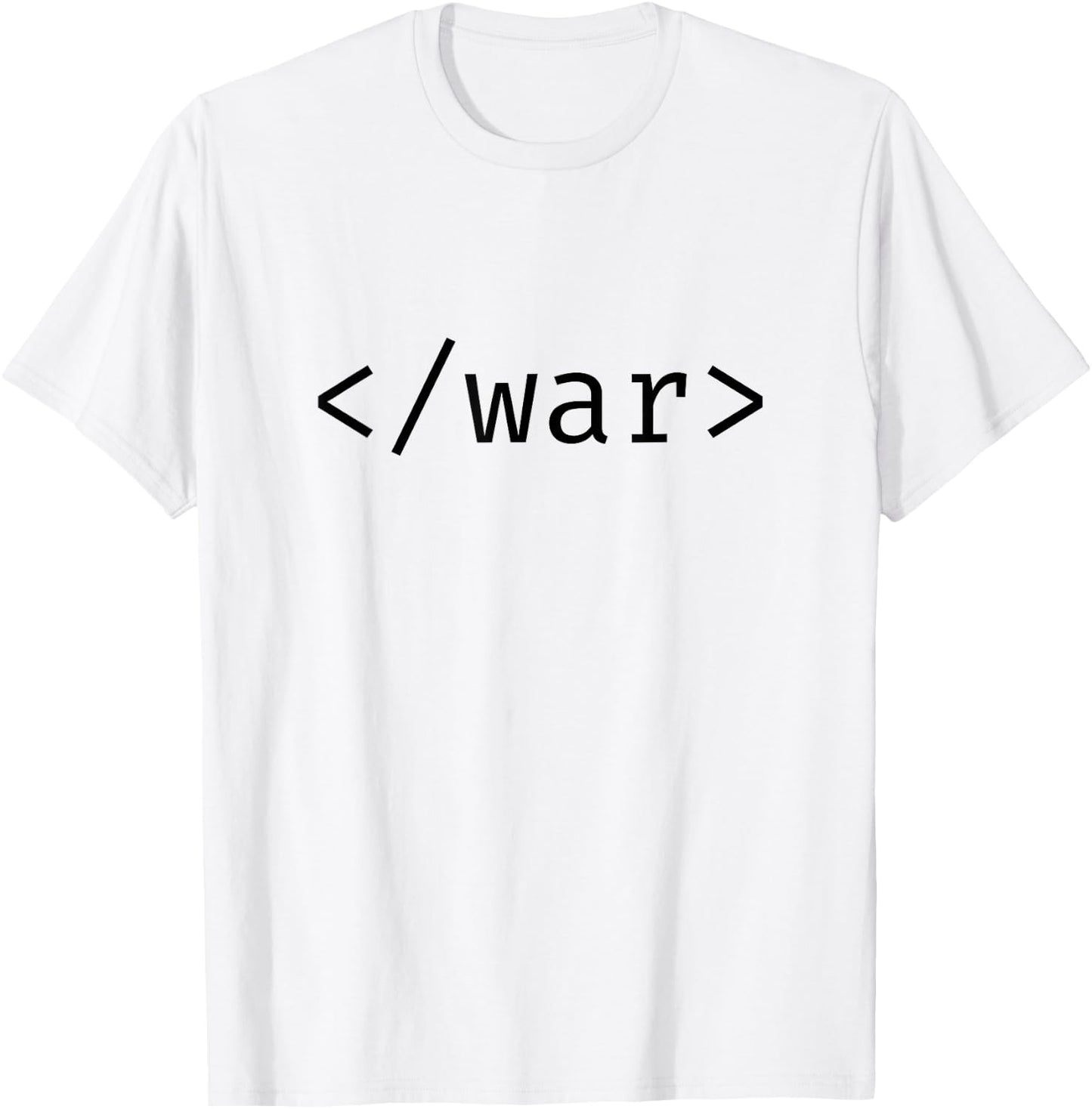 HTML "Stop War" T-Shirt - T-Shirt | White