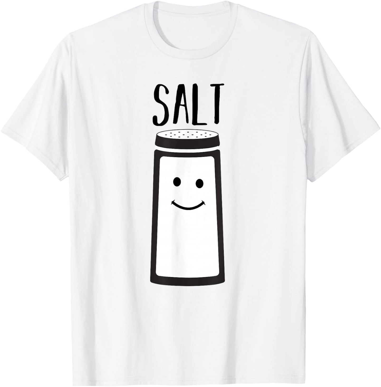 Salt Matching Best Friend BFF Couple Set T-Shirt - T-Shirt | White