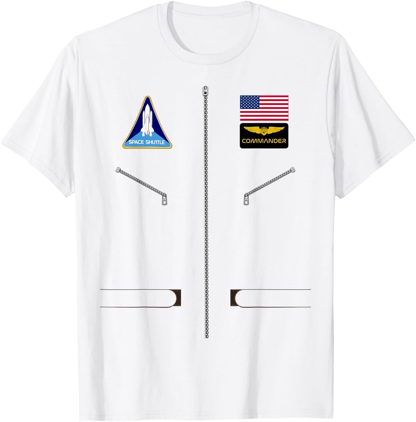 Astronaut Space Flight Suit Halloween Costume Birthday Gift T-Shirt - T-Shirt | White