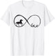 Horse Loving Girl Woman Equestrian Infinity Love Horses T-Shirt - T-Shirt | White