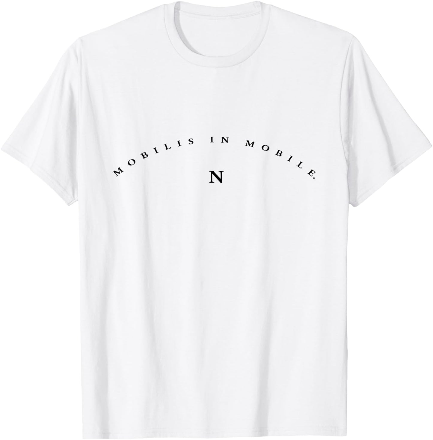 Mobilis in Mobili - Nautilus Motto T-Shirt - T-Shirt | White