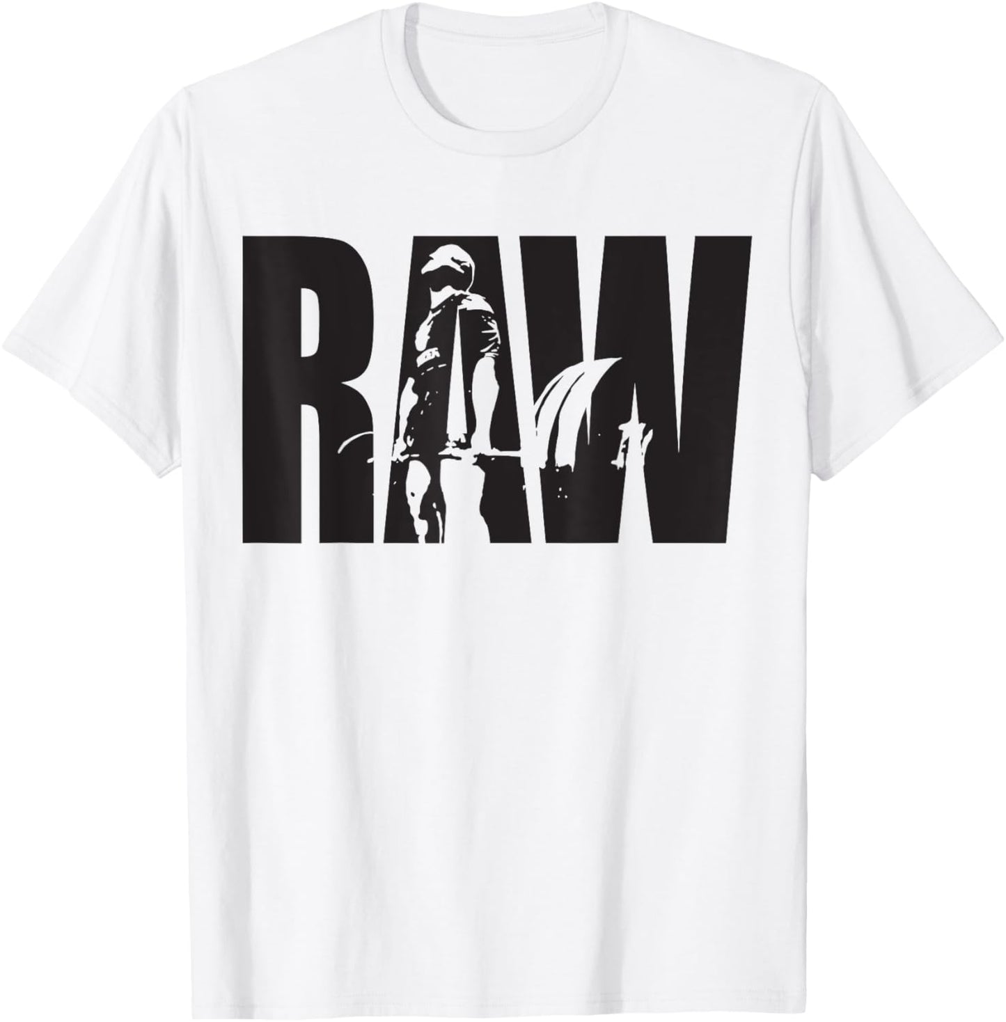 RAW Strength - Gym Motivational T-Shirt - T-Shirt | White