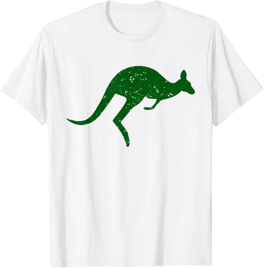 Vintage Kangaroo Australia Aussie Roo Kangaroo Men Women Kid T-Shirt - T-Shirt | White