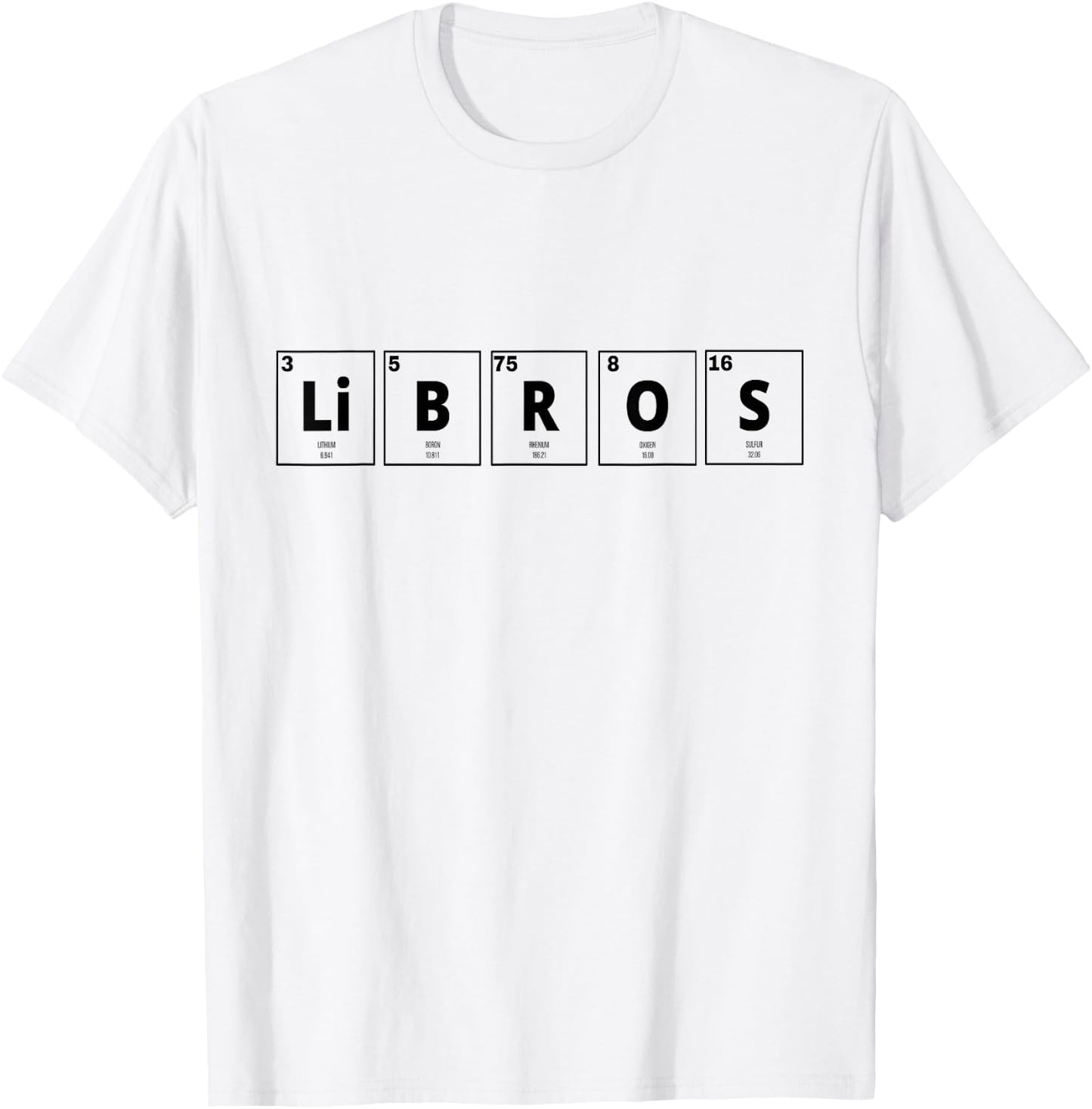 Libros Word for Book Lover Librarian Spanish Teacher T-Shirt - T-Shirt | White