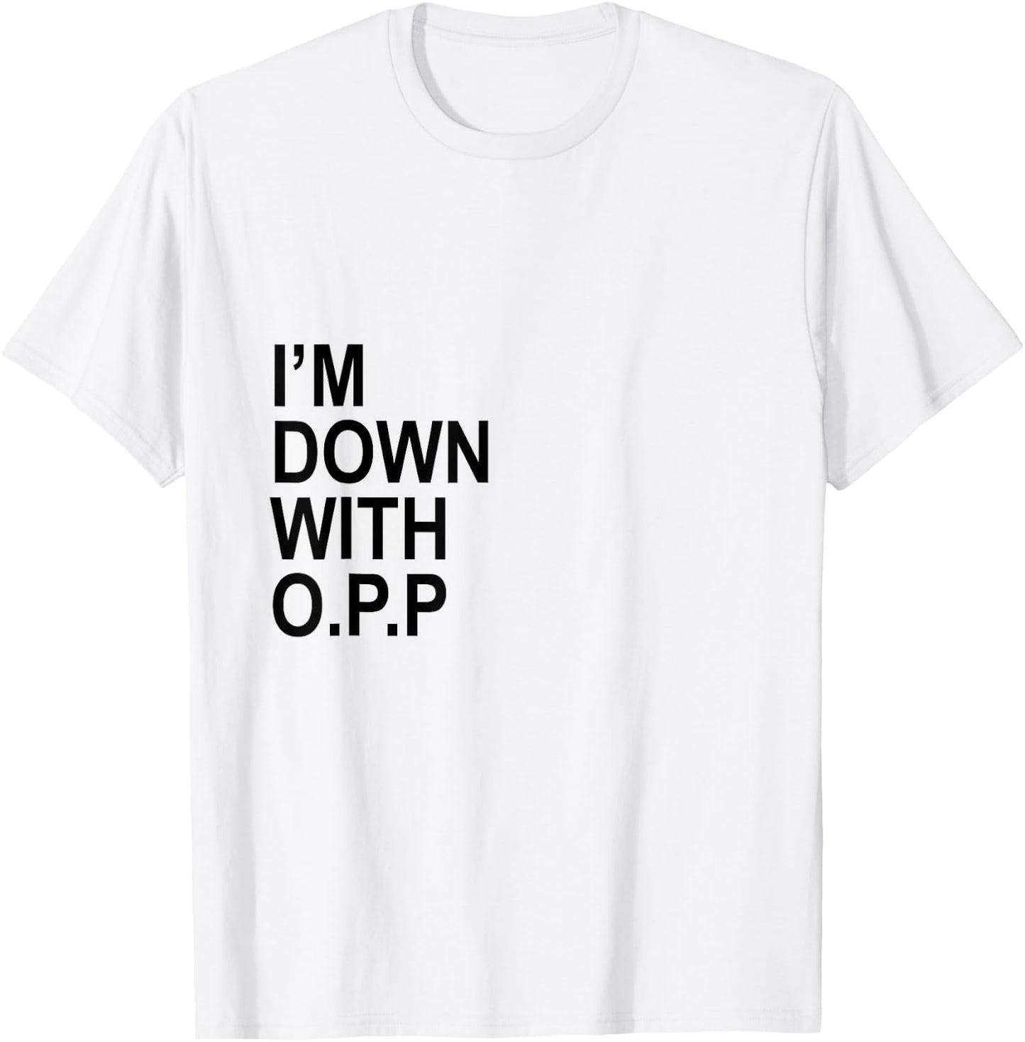 OPP Rap Lyrics 90s T-Shirt - T-Shirt | White
