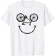 Smiling face Bike Smile cycling Bicycle Smiling Face T-Shirt - T-Shirt | White