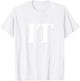 IT - Italia Three Part Italy Design - Italian Flag Part 1 T-Shirt - T-Shirt | White