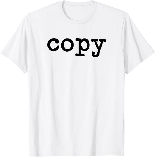 Copy funny matching family Copy+Paste T-Shirt - T-Shirt | White