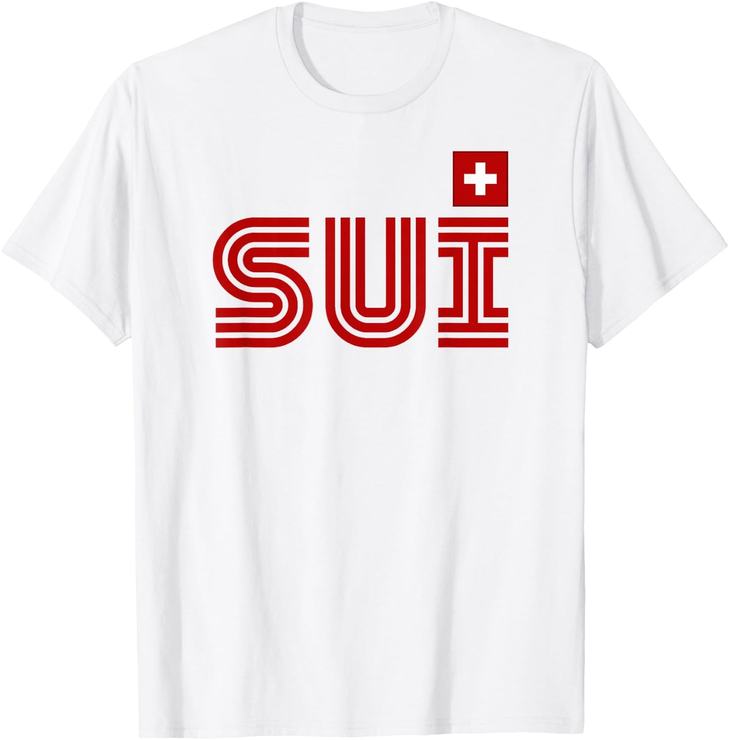 Switzerland Flag Retro International Country Swiss Pride T-Shirt - T-Shirt | White
