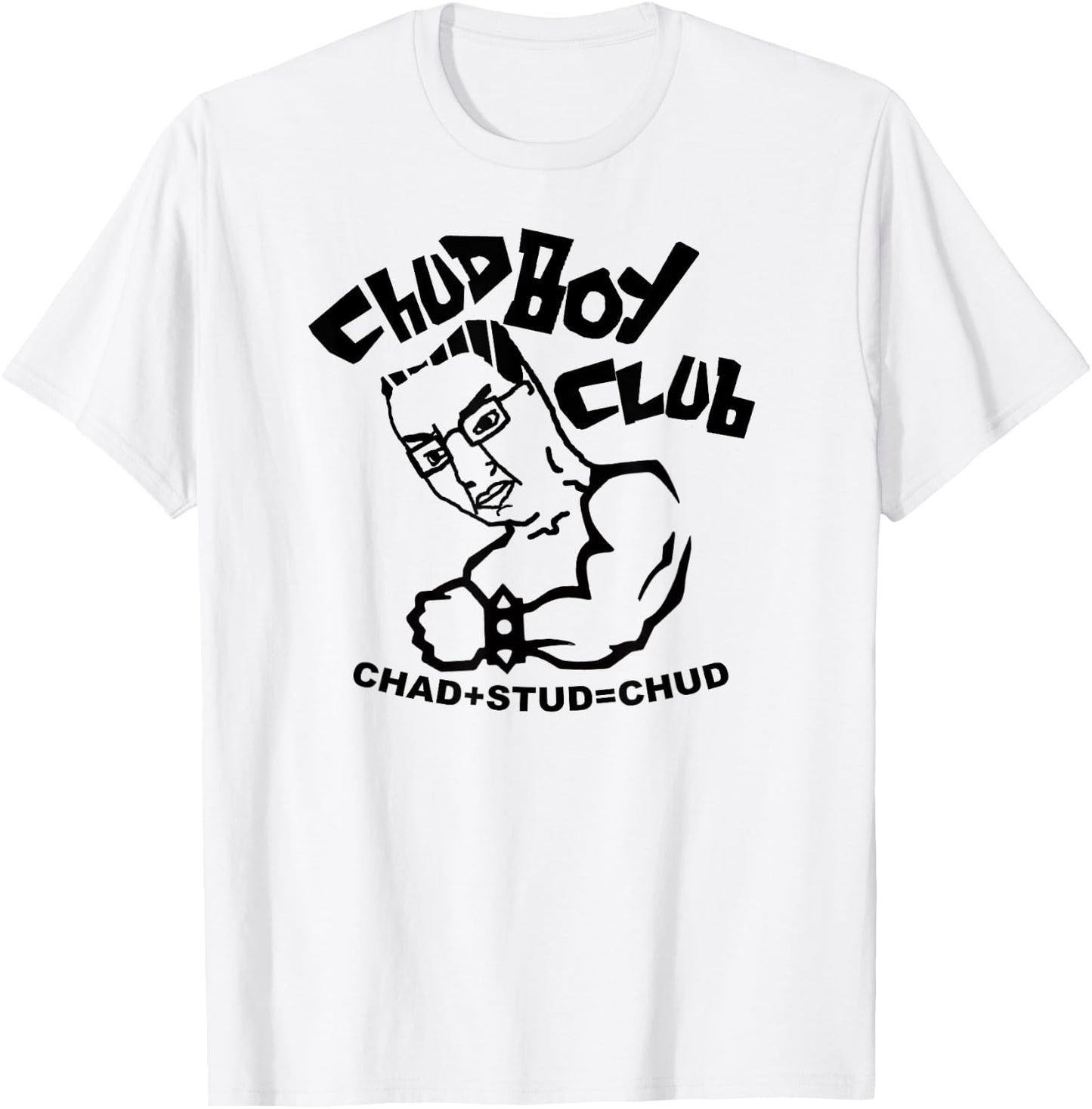 Chud Boy Club Chad Stud Meme T-Shirt - T-Shirt | White