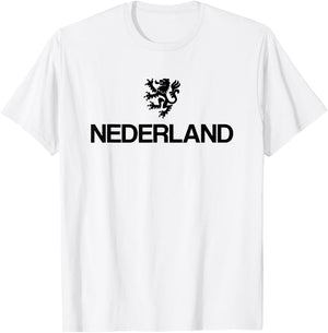 Holland Emblem Lion Nederland Netherlands T-Shirt - T-Shirt | White