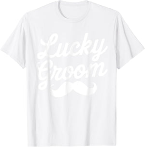 Lucky Groom St. Patrick's Day for Couple Husband T-Shirt - T-Shirt | White