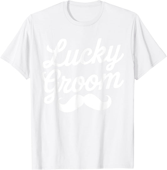 Lucky Groom St. Patrick's Day for Couple Husband T-Shirt - T-Shirt | White