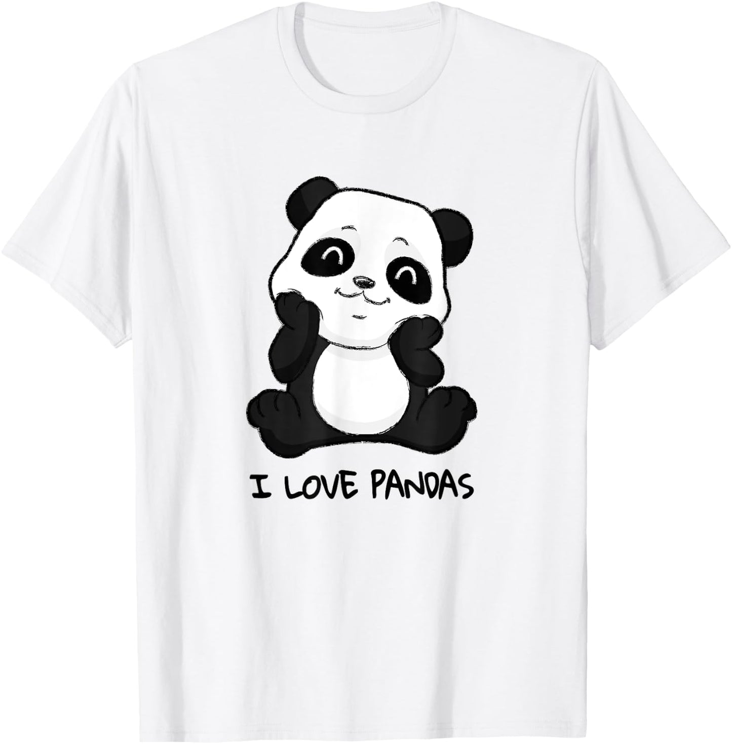 I love Pandas Shirt Sweet Panda bear Baby Panda Girl T-Shirt - T-Shirt | White