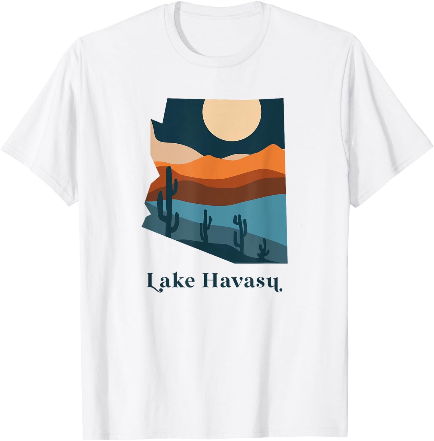 Lake Havasu Arizona Desert Style Boho AZ Landscape T-Shirt - T-Shirt | White