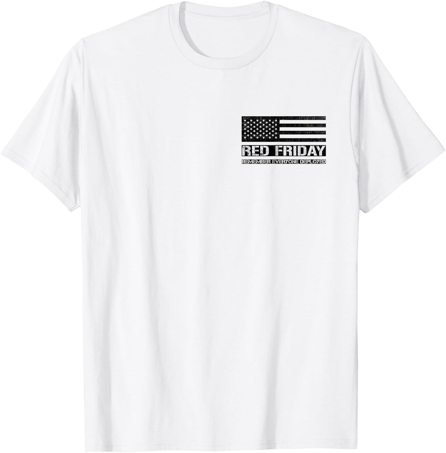 Red Friday Military Soldier Remember Everyone Deployed T-Shirt - T-Shirt | White