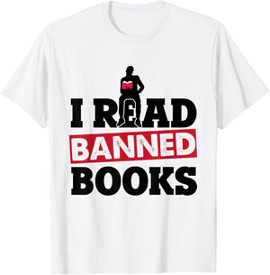 I Read Banned Books - Banned Books Week Reading Men T-Shirt - T-Shirt | White