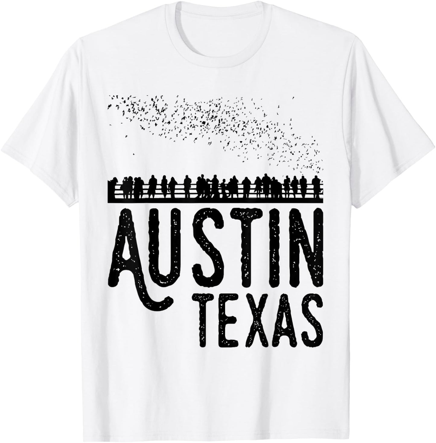 Austin Texas Bats South Congress Shirt T-Shirt - T-Shirt | White