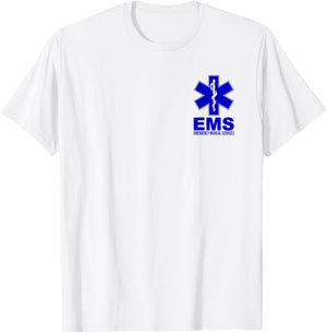 Ems Star of Life Emergency Medical Services Emt Paramedic T-Shirt - T-Shirt | White