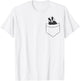 Honey Badger In A Pocket Funny Honey Badger T-Shirt - T-Shirt | White