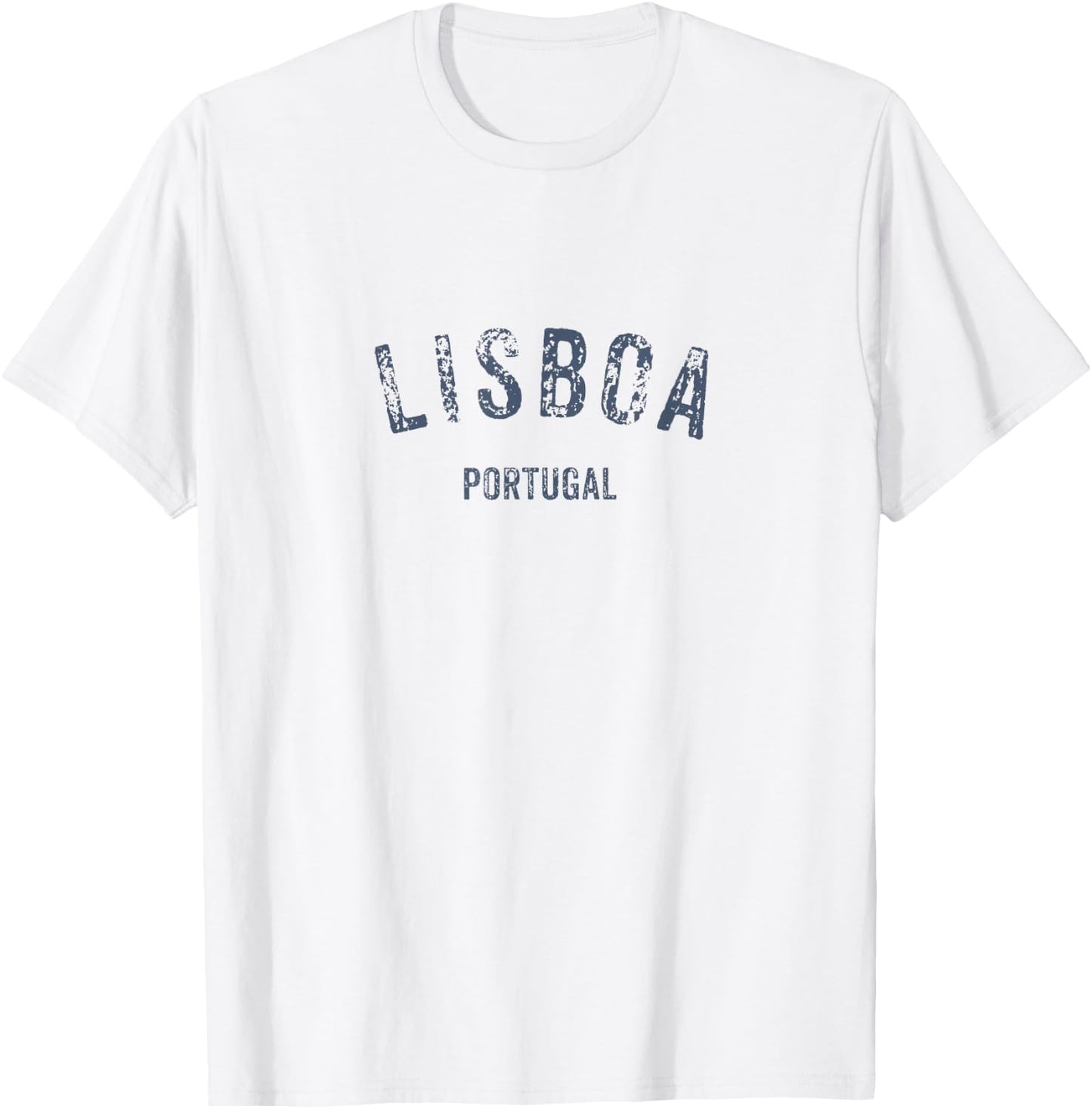 Lisboa Portugal Vintage Distressed Lisbon Travel Souvenir T-Shirt - T-Shirt | White