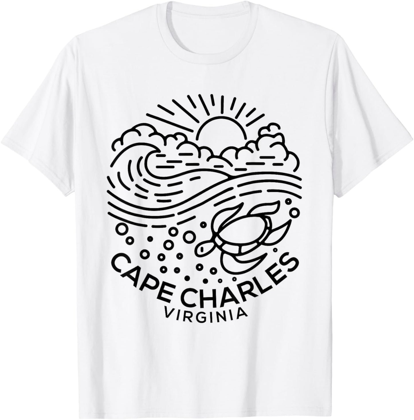 Cape Charles VA T-Shirt - T-Shirt | White