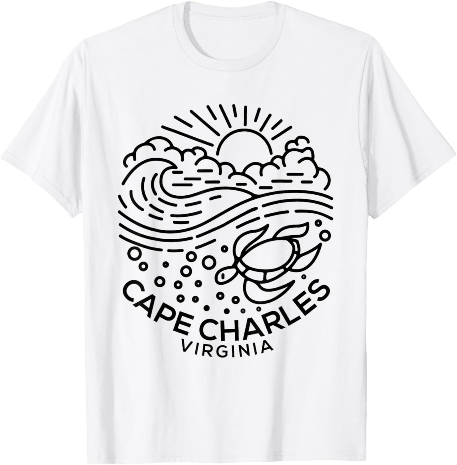 Cape Charles VA T-Shirt - T-Shirt | White