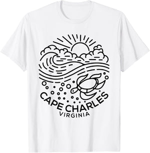 Cape Charles VA T-Shirt - T-Shirt | White