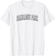 Palisades Park New Jersey Vintage Athletic Sports B&W Print T-Shirt - T-Shirt | White