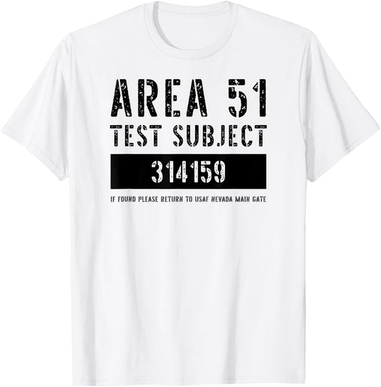 Area 51 Test Subject Alien Abduction Halloween Costume T-Shirt - T-Shirt | White