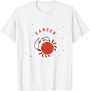 Cancer Zodiac Sign Zodiac Sign T-Shirt - T-Shirt | White