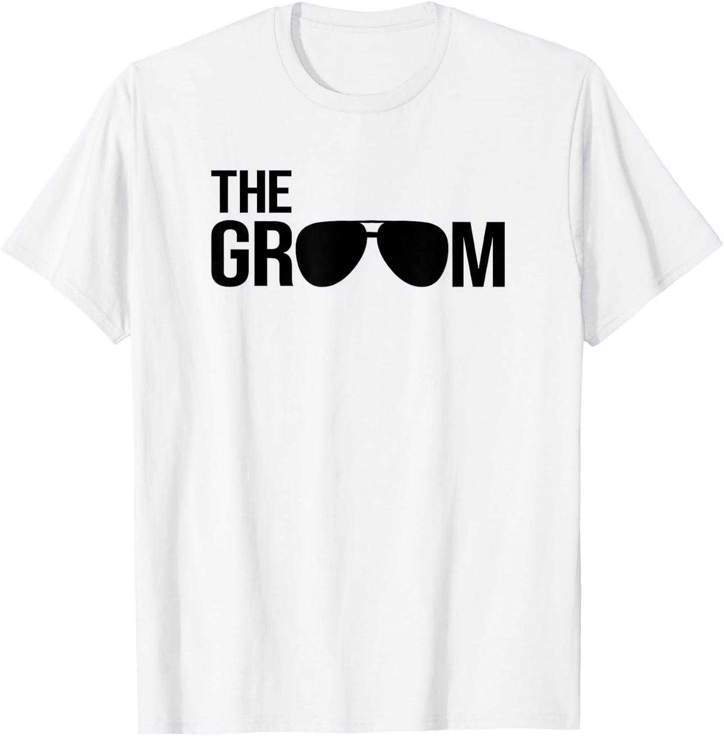 The Groom Bachelor Party Cool Sunglasses White T-Shirt - T-Shirt | White