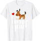 I Woof You Dog Love Valentine T-Shirt - T-Shirt | White