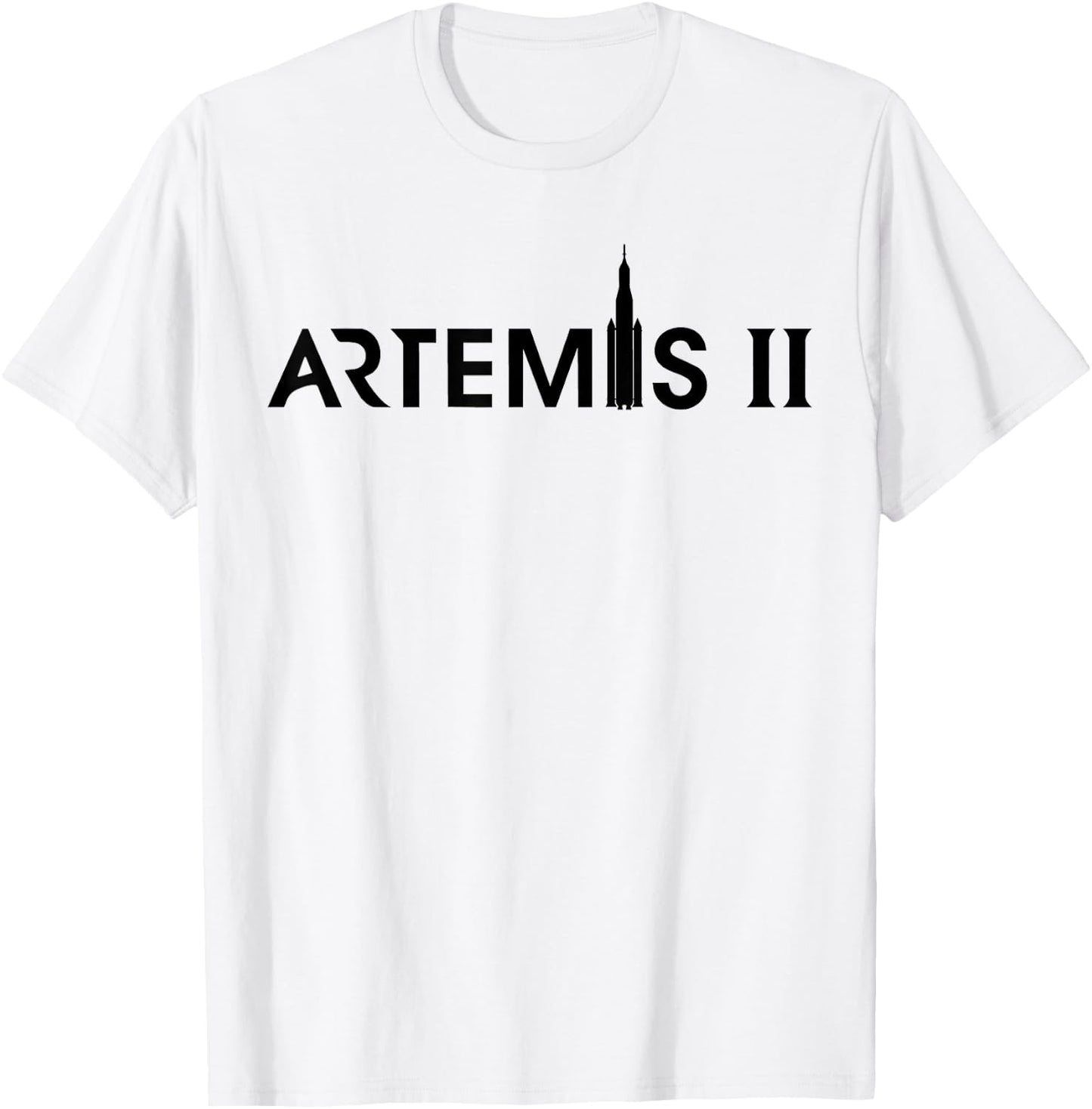 Artemis 2 SLS Rocket Launch Mission to The Moon and Beyond T-Shirt - T-Shirt | White