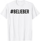 Justin Bieber Official #Belieber Hashtag T-Shirt - T-Shirt | White