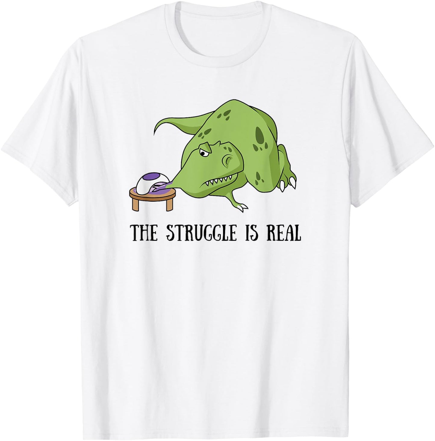 Nail Tech Shirt | Tyrannosaurus Rex Drying Nails T-Shirt - T-Shirt | White