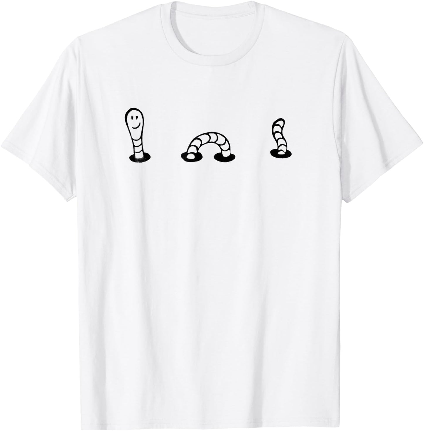 Love Earthworm Women Shirt Earthworm Lovers girls Funny I Really Love Earthworms , Worm Birthday Shirt T-Shirt - T-Shirt | White