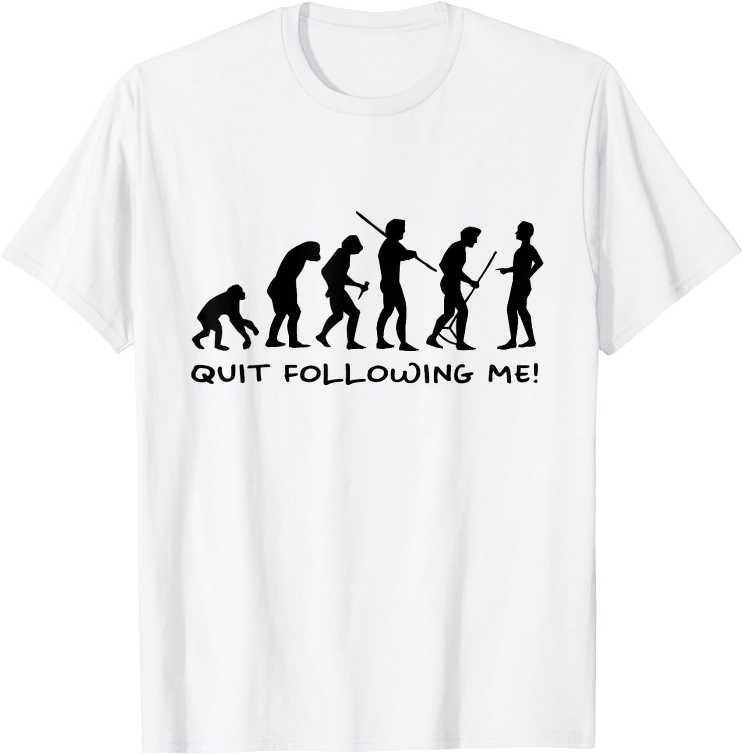 Funny Human Evolution Anthropology Science Men Women Gifts T-Shirt - T-Shirt | White