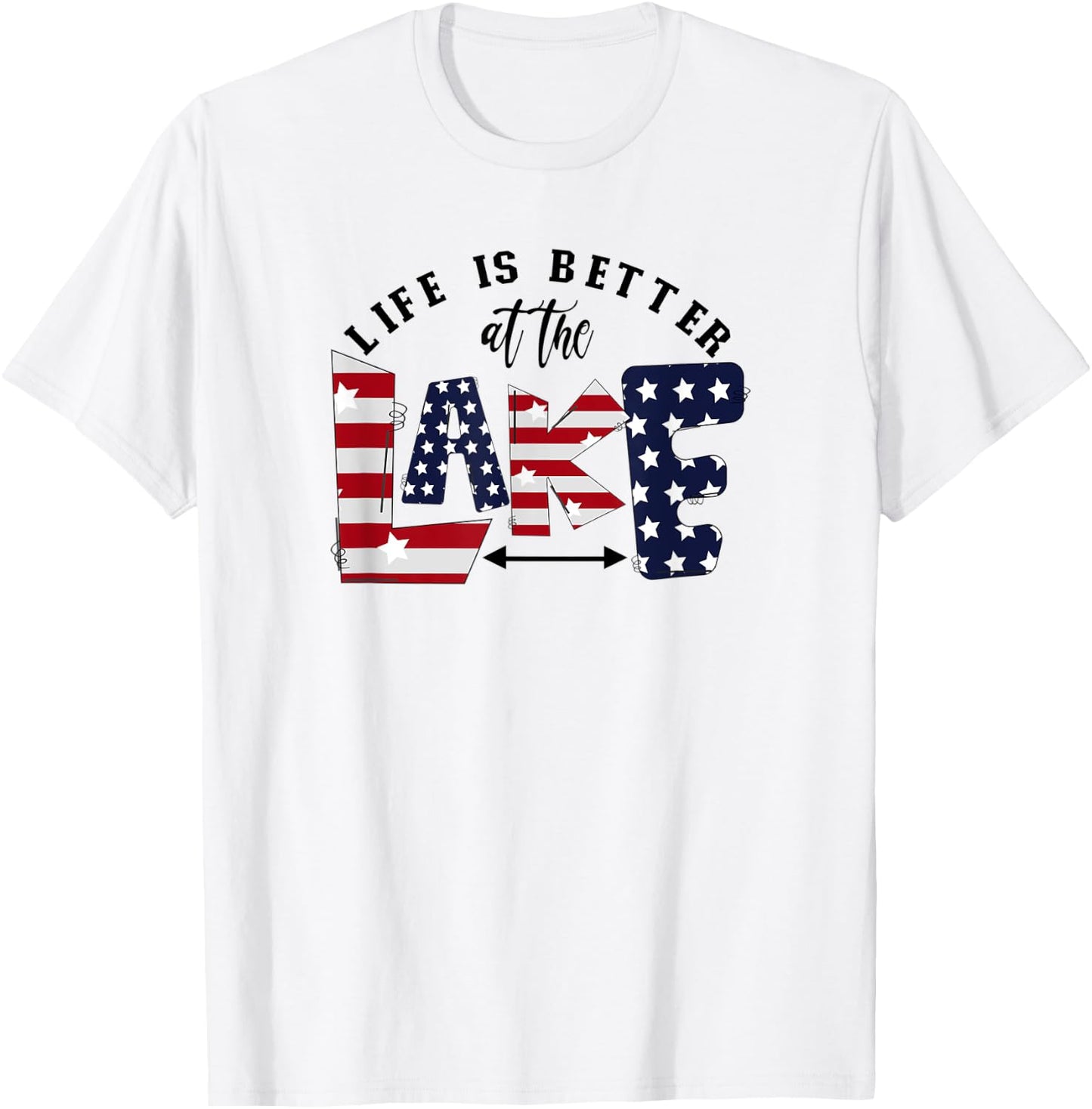 Lake Shirts Lake House Boating Camping Clothes Women Kid Men T-Shirt - T-Shirt | White